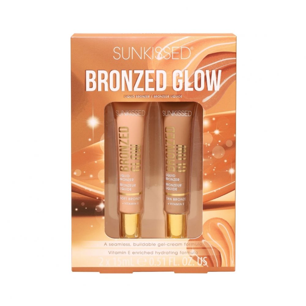 Sunkissed dárková sada tekutých bronzerů Bronzed Glow Duo, 2x15ml